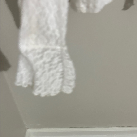 Worthington White Lace Button-Up Blouse - Picture 4 of 8